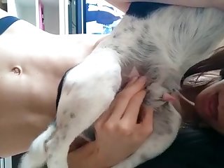 Porn Video Girl With Dog