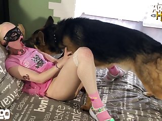 Violently. Bitch Dogs Don’t Hold Their Water Dish