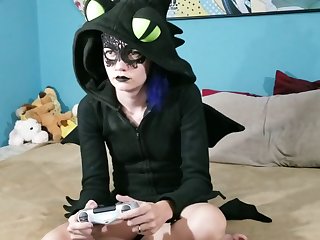 Since Her Struggles Cause Her Pussy To Stay Stationary Relative To Her Master