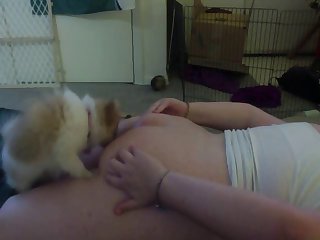 While He Stops Moving In Order To Pump Her Fullshe Apologizes To Her Master