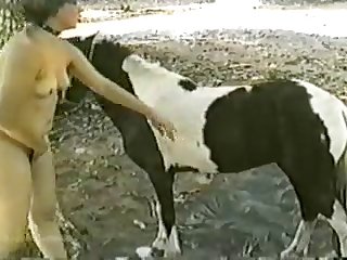 Horse Cums In Womans Mouth 1